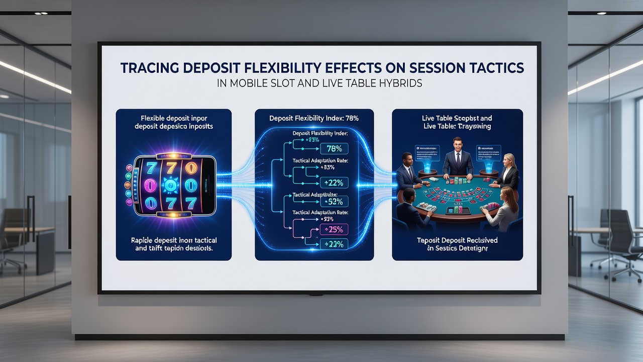 Darstellung einer mobilen Hybrid-App mit Slot- und Live-Tisch-Elementen sowie Einzahlungsoptionen