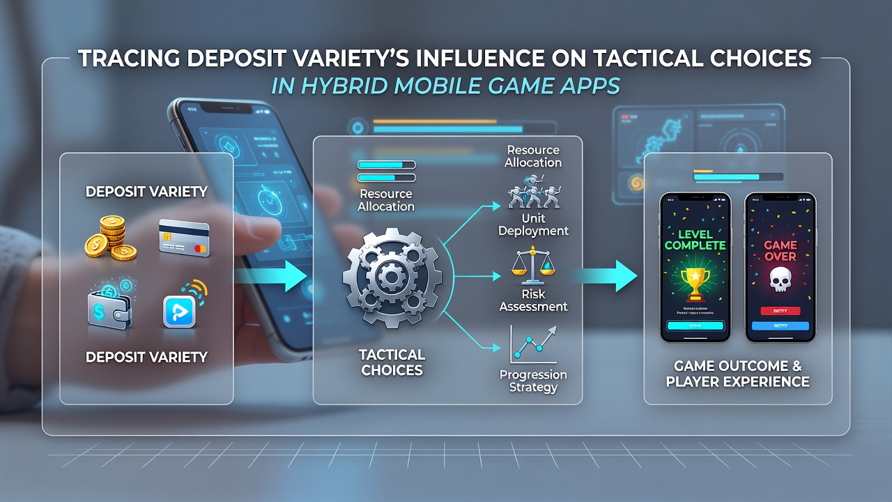Darstellung hybrider Spielmechanismen und Transaktionsflüsse in mobilen Anwendungen